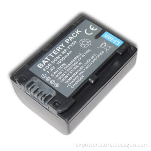 Camera Battery with 650mAh Capacity, Available in Dark Gray Color